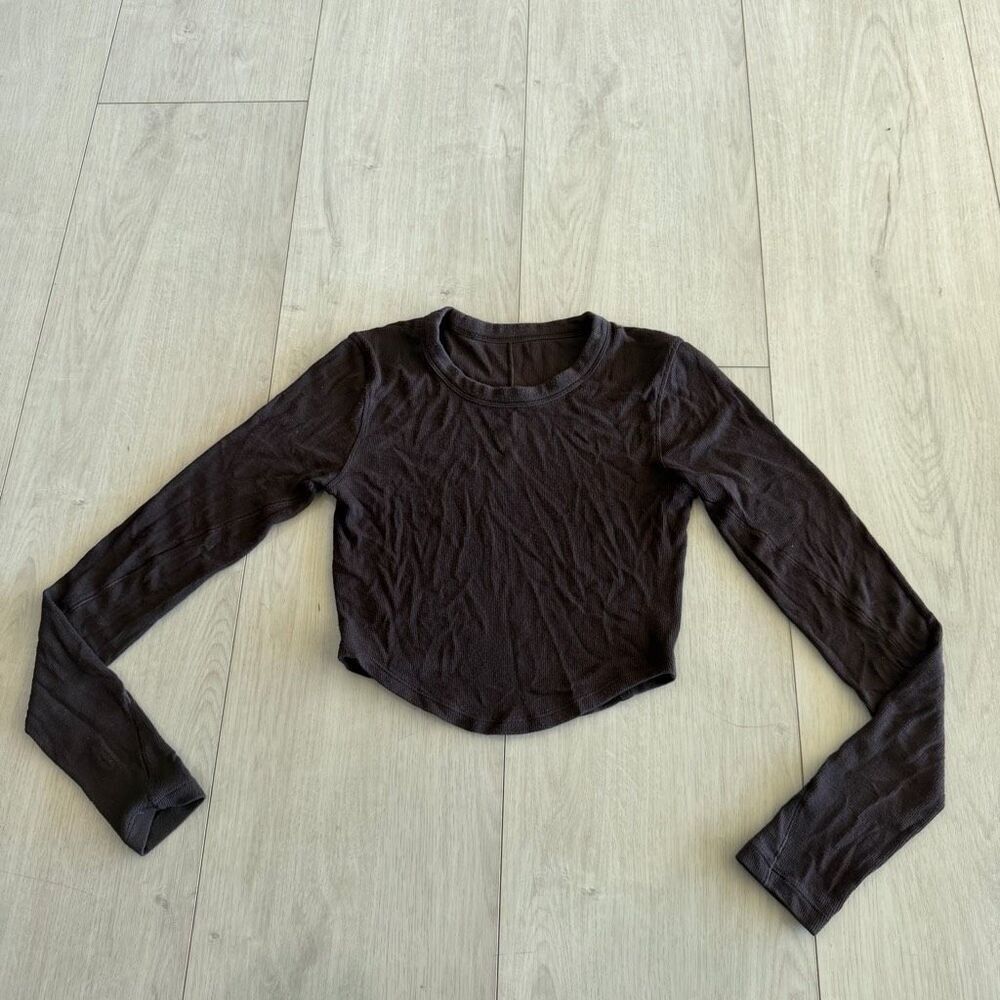 Lululemon Hold Tight Cropped Long- Sleeve Shirt size s